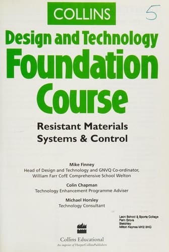 Foundation Course (Collins Design and Technology)