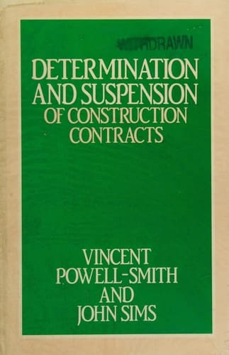 Determination and Suspension of Construction Contracts