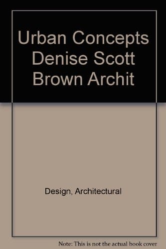 Urban Concepts Denise Scott Brown Archit