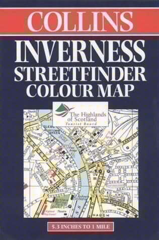 Collins Inverness Streetfinder colour map: 5.3 inches to 1 mile