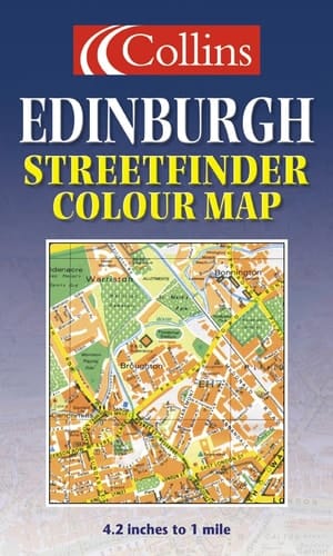 Collins Edinburgh Streetfinder Colour Map