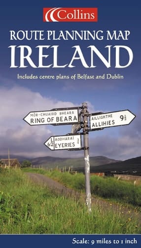 Collins route planning map Ireland