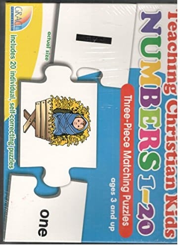 Teaching Christian Kids ABC's: Three Piece Matching Puzzles Ages 3 and Up