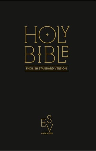 Holy Bible English Standard Version (ESV) Anglicised Navy Blue Gift and Award Bible