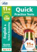 11+ English And Verbal Reasoning Quick Practice Tests Age 9-10 For The Cem Assessment Tests