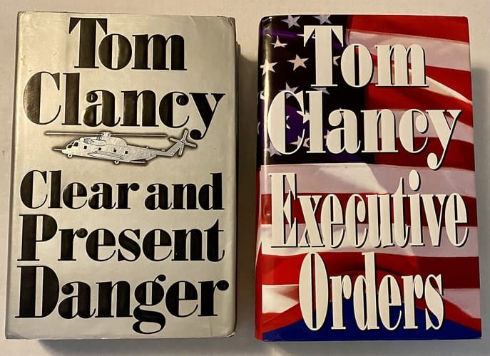 2 Tom Clancy Books! 1) Clear and Present Danger 2) Executive Orders