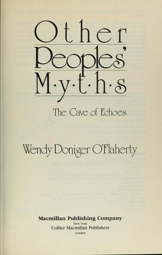 Other Peoples' Myths: The Cave of Echoes