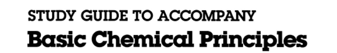 Basic Chemical Principles
