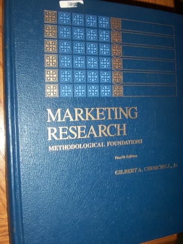 Marketing research: Methodological foundations