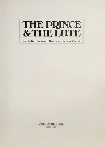 The Prince and the Lute (English and German Edition)