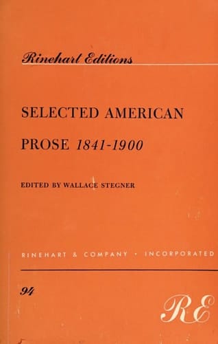 Selected American Prose, 1841-1900
