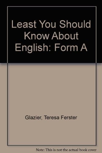 The Least You Should Know about English: Basic Writing Skills, Form a