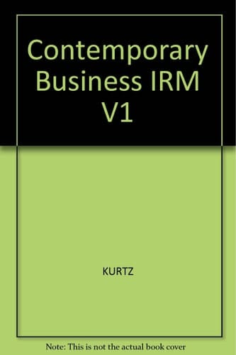 Contemporary Business IRM V1