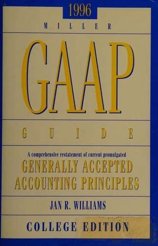 GAAP Guide, 1996 College Edition