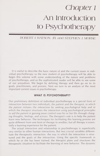 Psychotherapies A Comparative Casebook