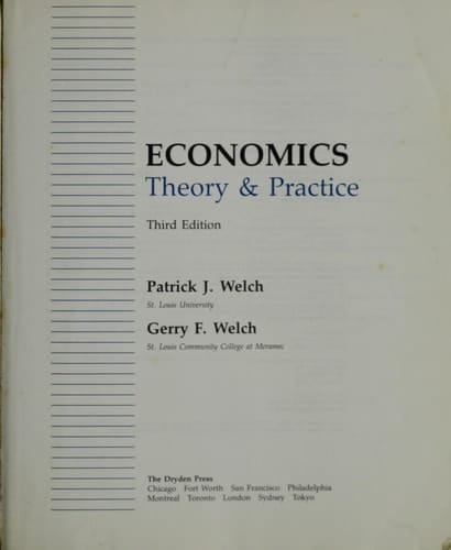 Economics, Theory & Practice