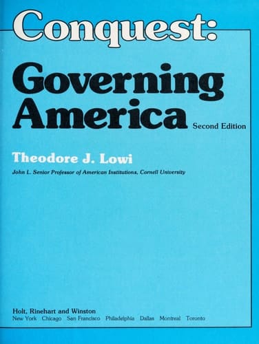 Incomplete Conquest, Governing America