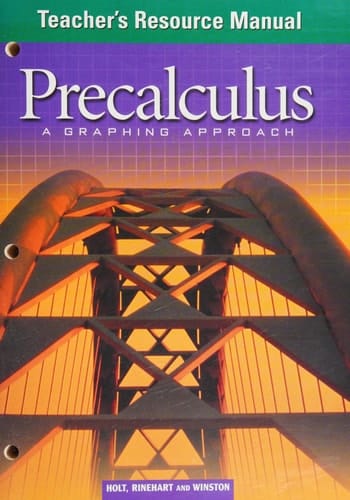 Teacher's Resource Manual Precal 2004