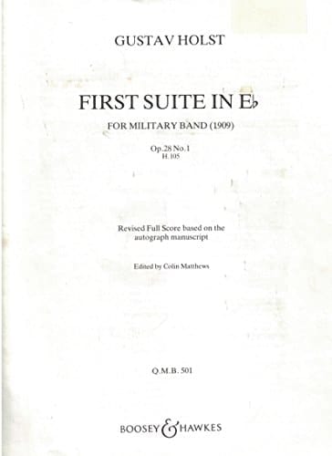 FIRST SUITE IN E FLAT CONCERT BAND/HARMONIE