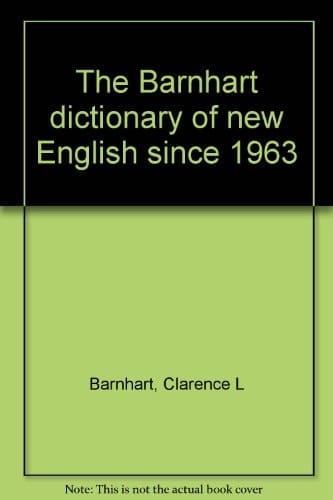A Dictionary of New English, 1963-1972
