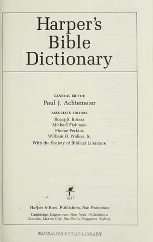 Bible Dictionary