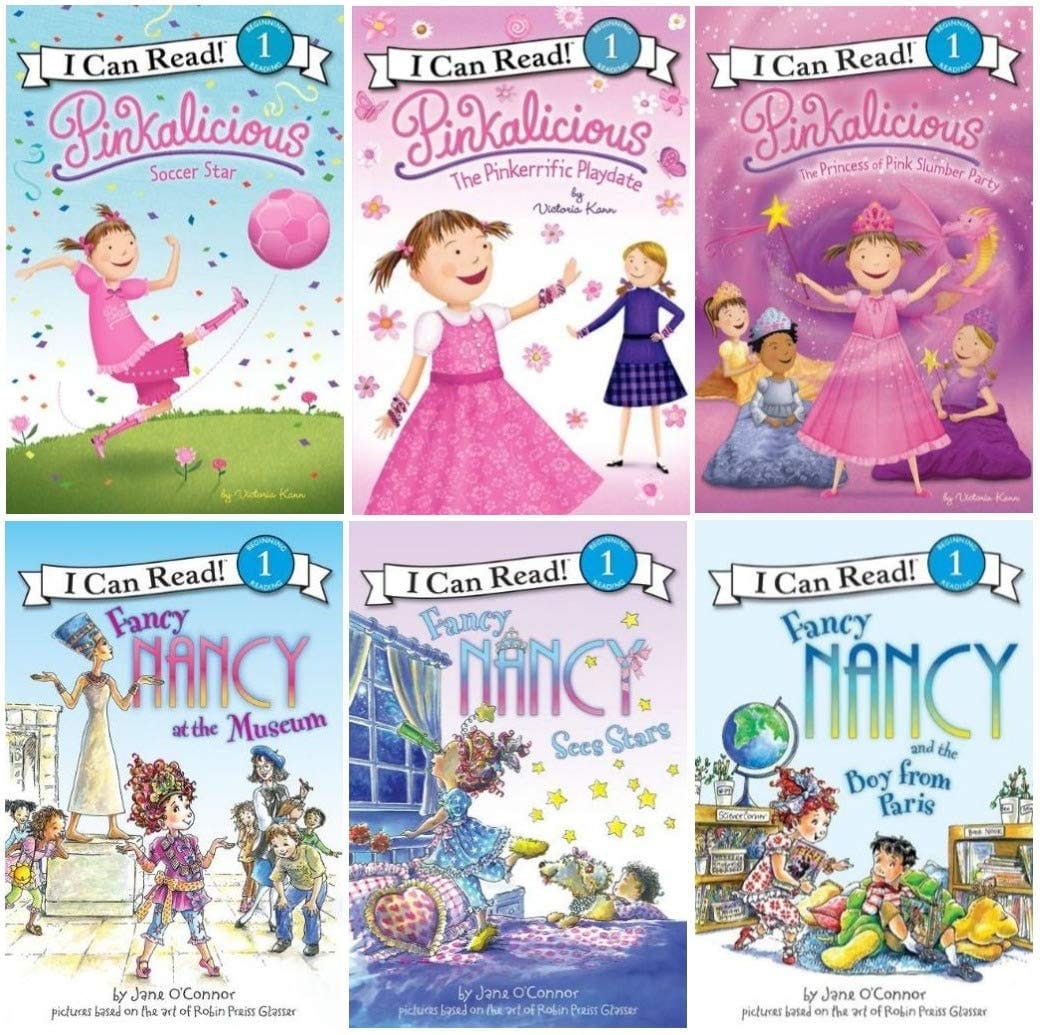 Pinkalicious & Fancy Nancy 6 Book Set of 'I Can Read' Level 1 books by Victoria Kann (2011-05-03)