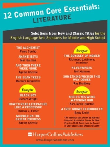 12 Common Core Essentials: Literature Selections from New and Classic Books for the English Language Arts Standards for Middle and High School