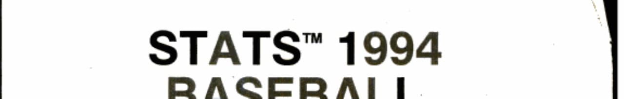 STATS Baseball Scoreboard, 1994
