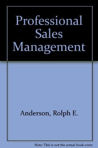 Professional Sales Management (McGraw-Hill Series in Aeronautical and Aerospace Engineering)