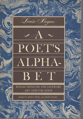 A poet's alphabet;: Reflections on the literary art and vocation