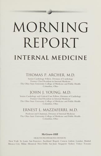 Morning Report in Internal Medicine