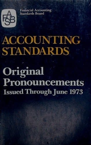 Accounting Standards Original Pronouncements, Through June 1973
