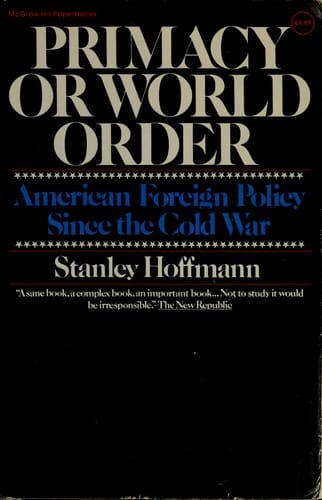 Primacy or World Order