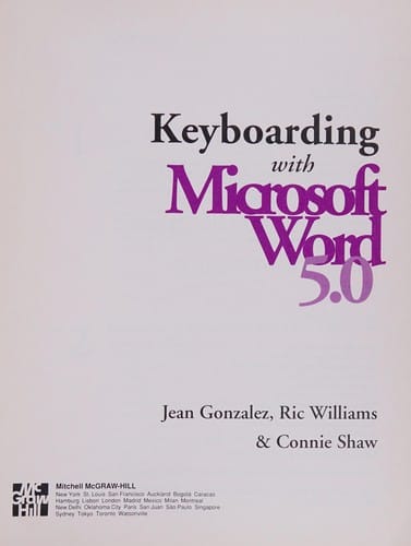 Keyboarding with Microsoft Word 5.0