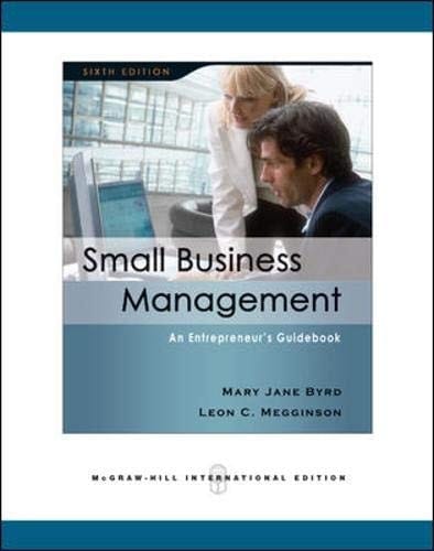 Small Business Management An Entrepreneur's Guidebook