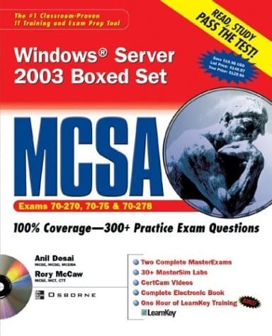 MCSA Windows Server 2003 Boxed Set (Exams 70-290, 70-291, And 70-270)