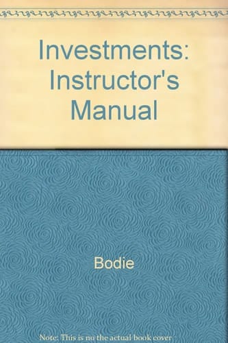 Investments Instructor's Manual