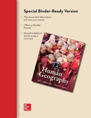 Loose Leaf Human Geography with Connect Access Card