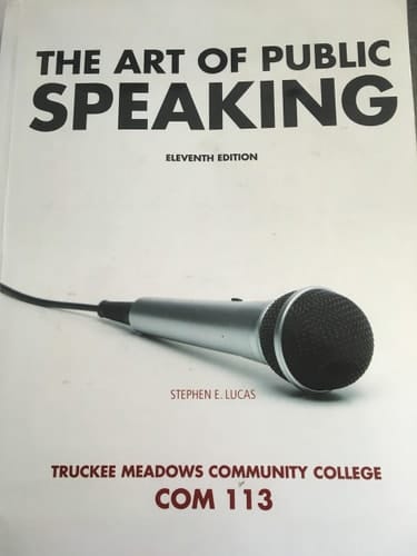 The Art of Public Speaking 11th Edition