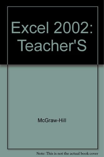 Excel 2002 Teacher's