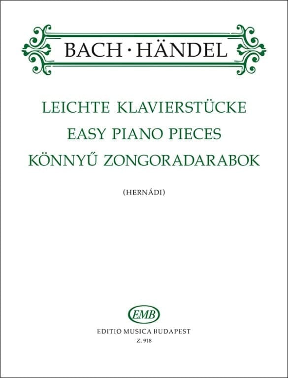 Easy Piano Pieces 18 Works by J.S.Bach, the Sons of Bach and G.F.Händel (Piano)