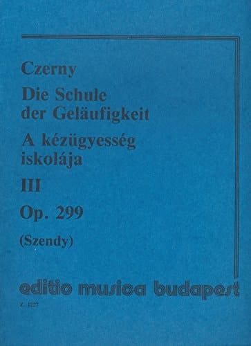 CZERNY - Op. 299 Escuela de la Velocidad Vol.3 para Piano (Szendy)
