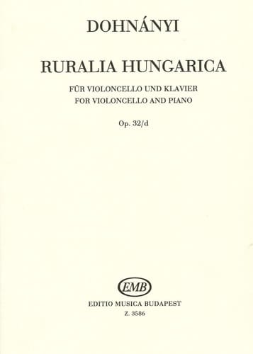 Ruralia Hungarica Op. 32/d (Violoncello and Piano)