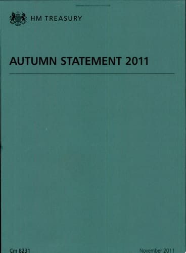 Autumn statement 2011