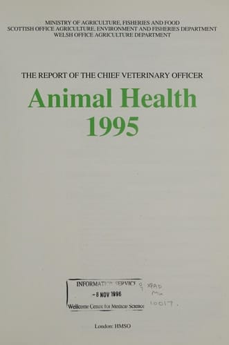 Animal Health, 1995
