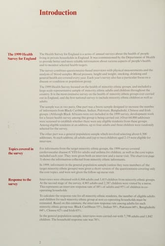 Health Survey for England 1999 (Health Survey Series, 9)
