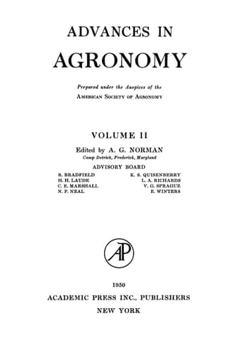 Advances in Agronomy: Volume 2