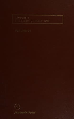 Advances in the Study of Behavior (Volume 29)