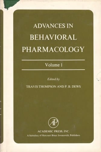 Advances in Behavioral Pharmacology.