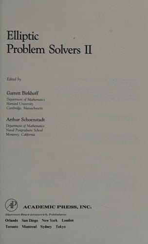Elliptic Problem Solvers